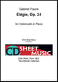 Elegie, Op. 24 Cello and Piano EPRINT cover